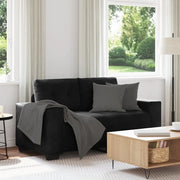 Divano Divanetto Nero 160x77x82 cm in Velluto 4105115