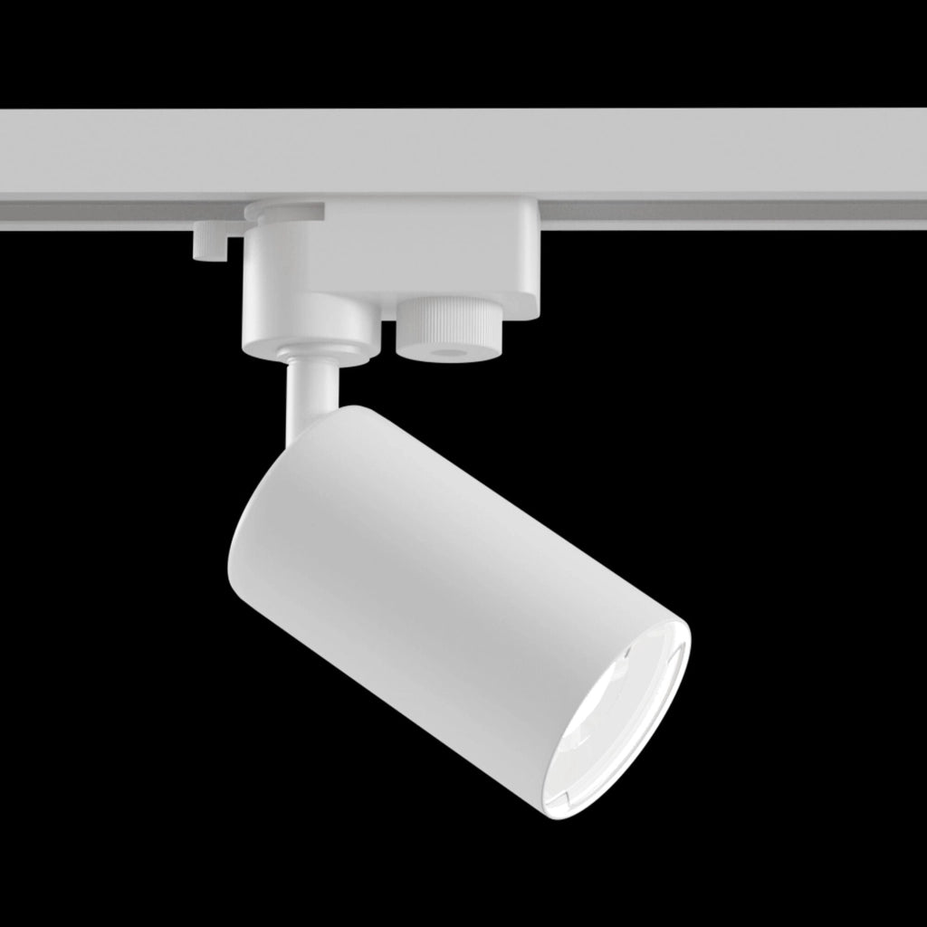 Faretto per Sistema Illuminazione Binario 50W GU10 in Alluminio  Bianco
