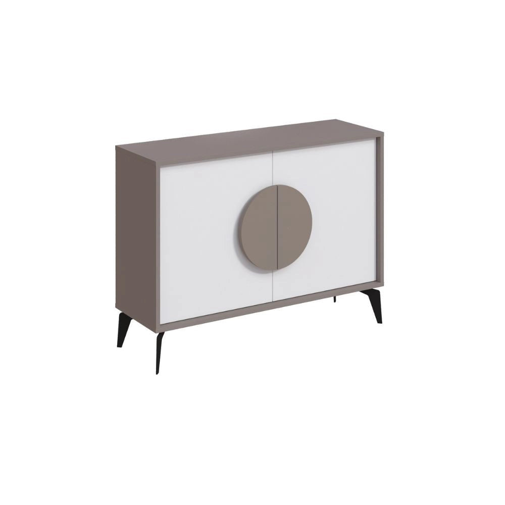 Madia 2 Ante 110x35,6x82 cm in MDF Gora Light Mocha