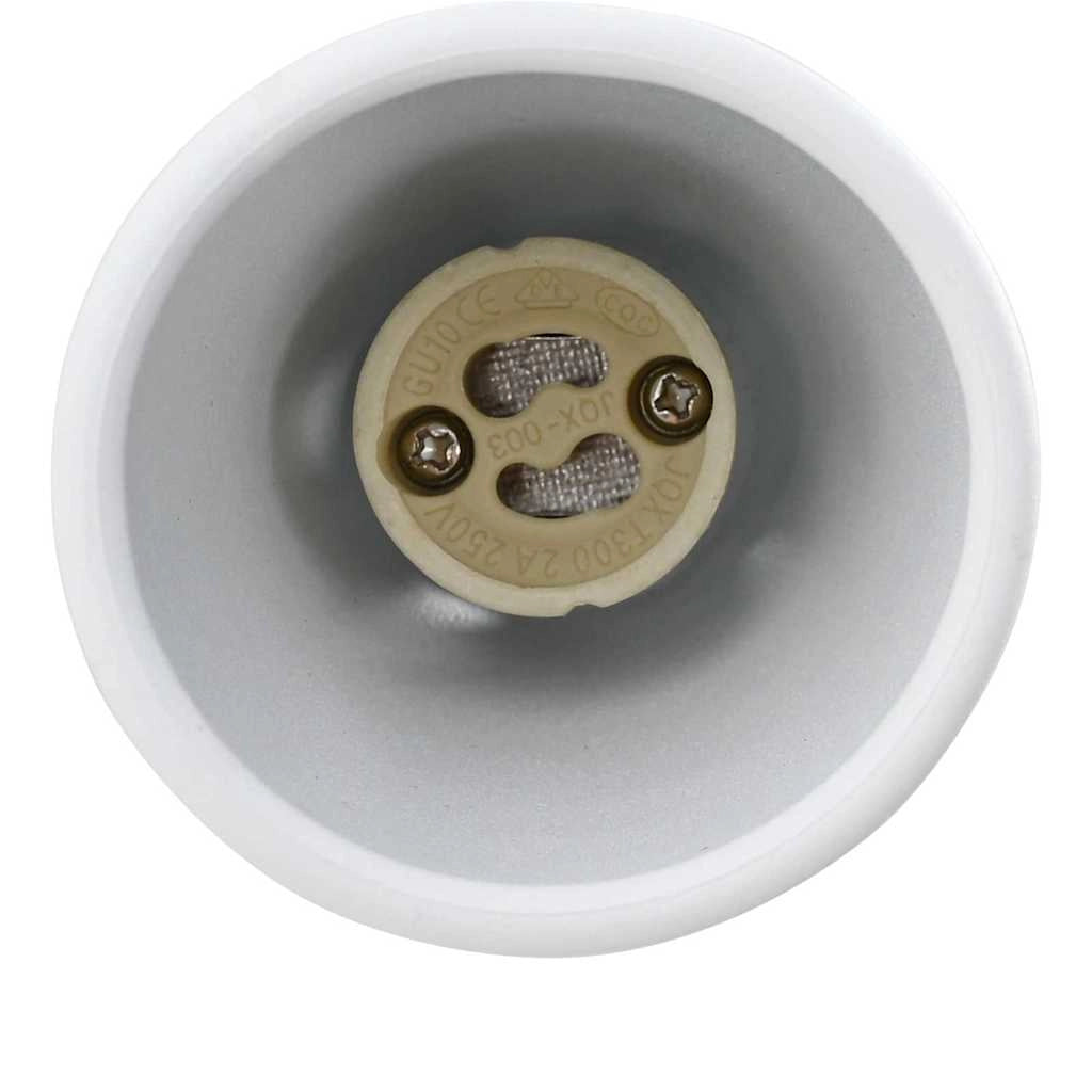 Faretto da soffitto moderno orientabile con illuminazione concentrata 19 x 19 x 14,5 cm metallo bianco 02_0058320