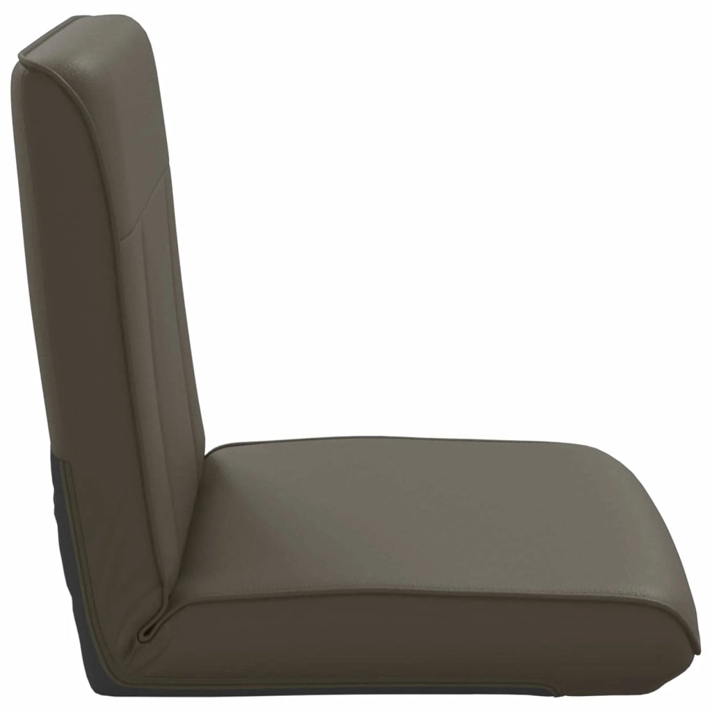 Sedia a pavimento regolabile Grigio Similpelle