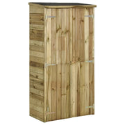 Casetta per attrezzi da giardino pino 85 x 48 x 177 cm marrone 02_0022432