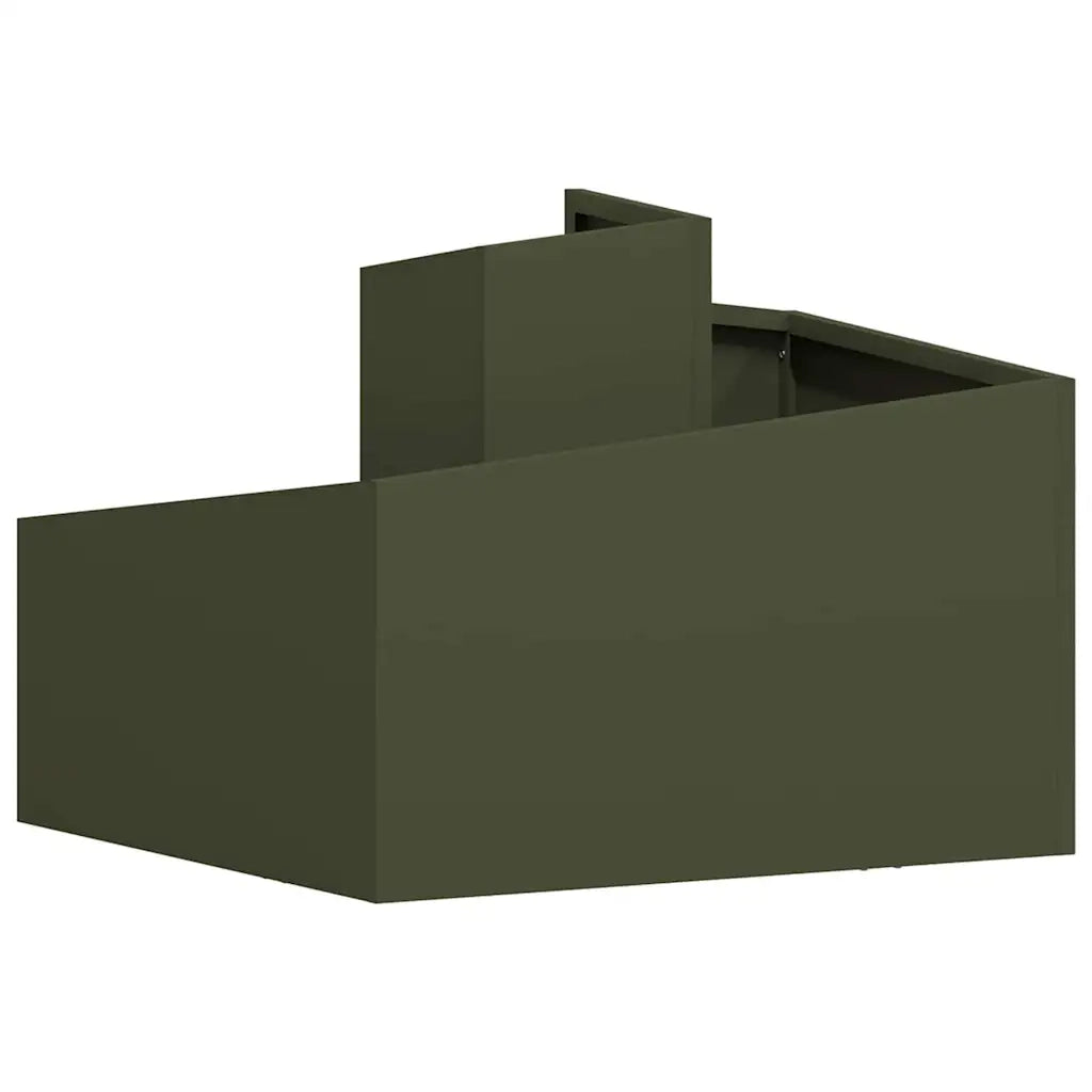Fioriere | Cassetta per fiori | Vaso da giardino Verde oliva 60 x 60 x 50 cm