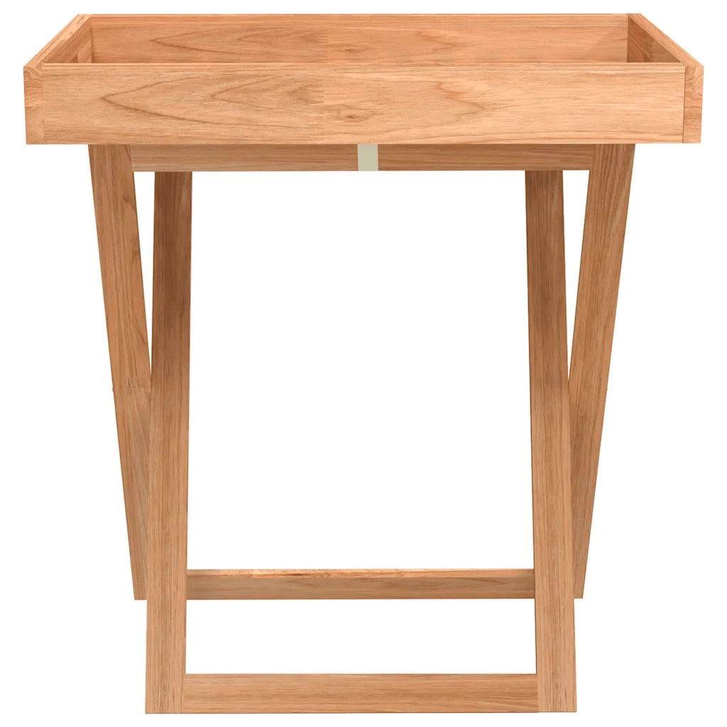 Tavolo a Vassoio Pieghevole 52x36x56,5cm Legno Massello di Nocecod mxl 127063