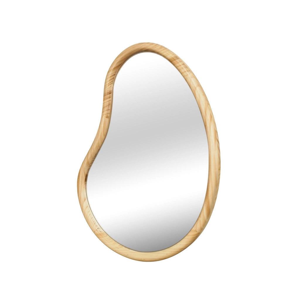 Specchio in legno di abete, 95cm, marrone naturale