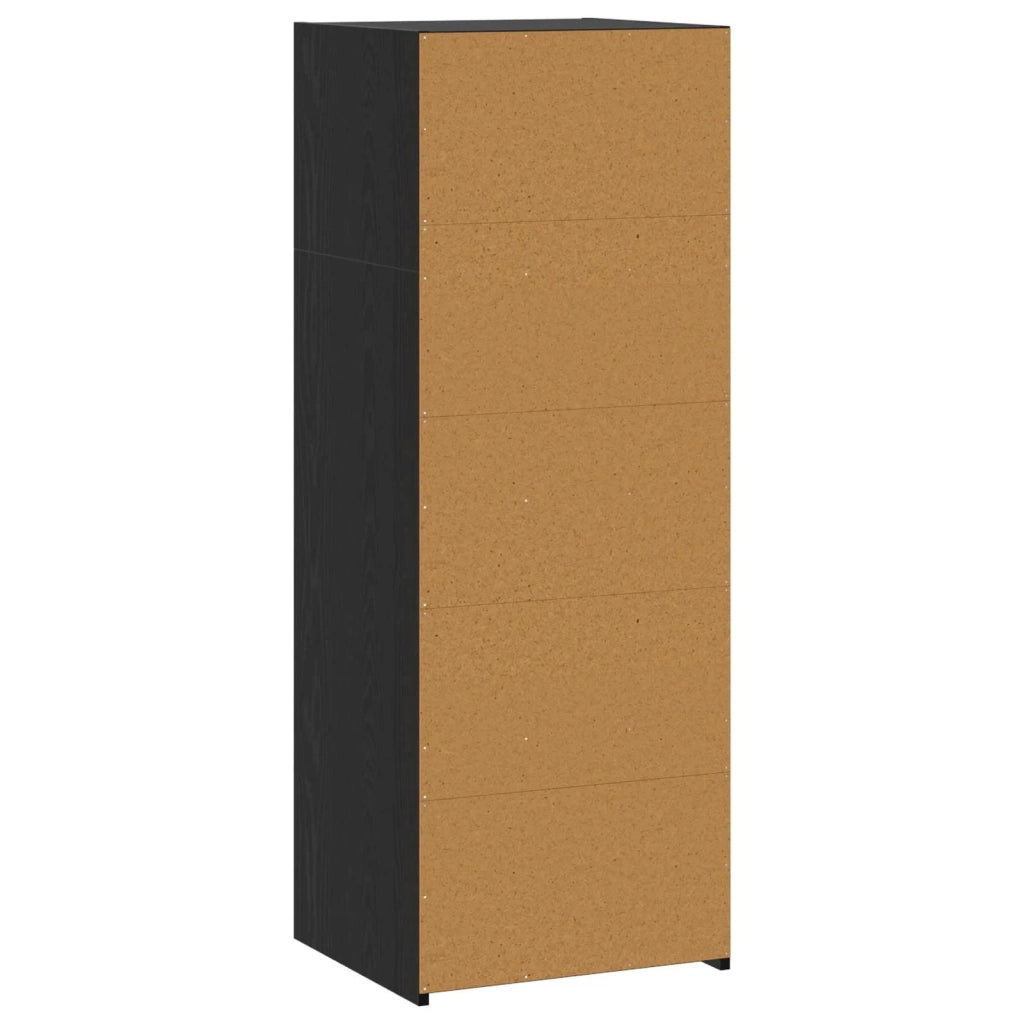 Credenza Rovere Nero 45 x 41 x 124 cm Legno ingegnerizzato 8015669