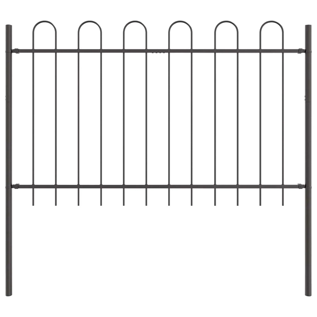 Recinzione per Giardino BOXTEL 7 pz 11,9 x 1 m Grigio 3334135