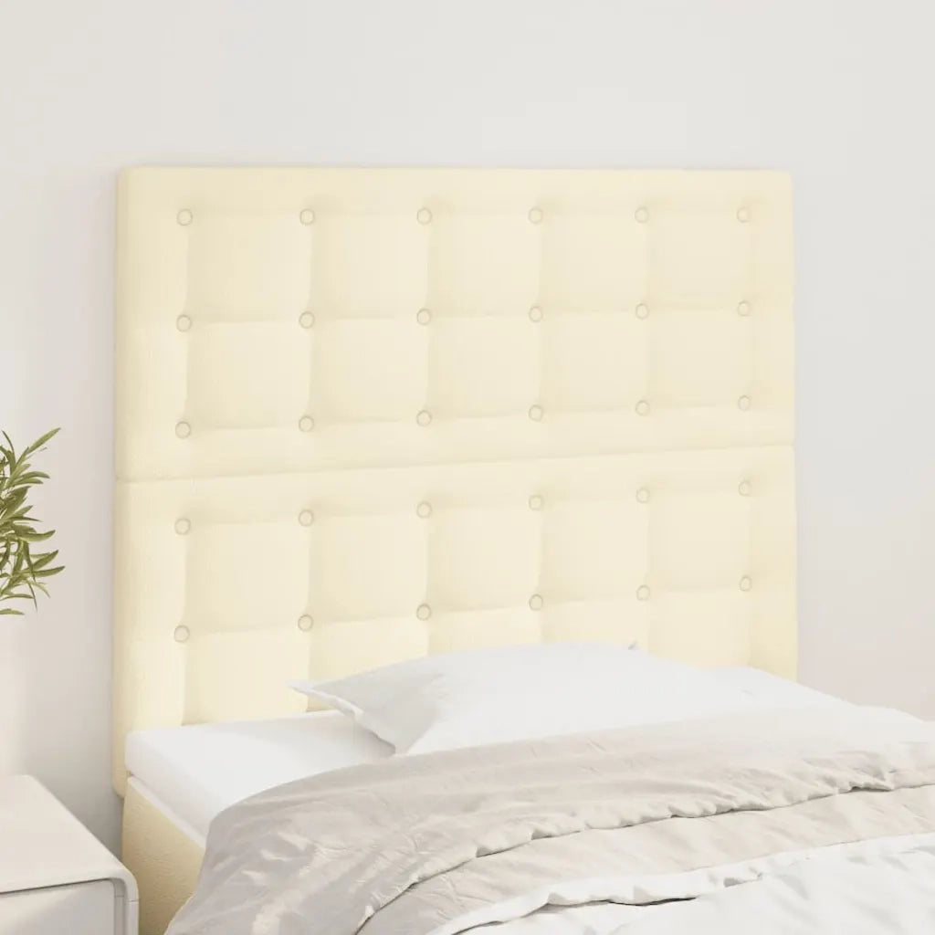 Testiera | Testata Crema 80x5x118/128 cm Similpelle