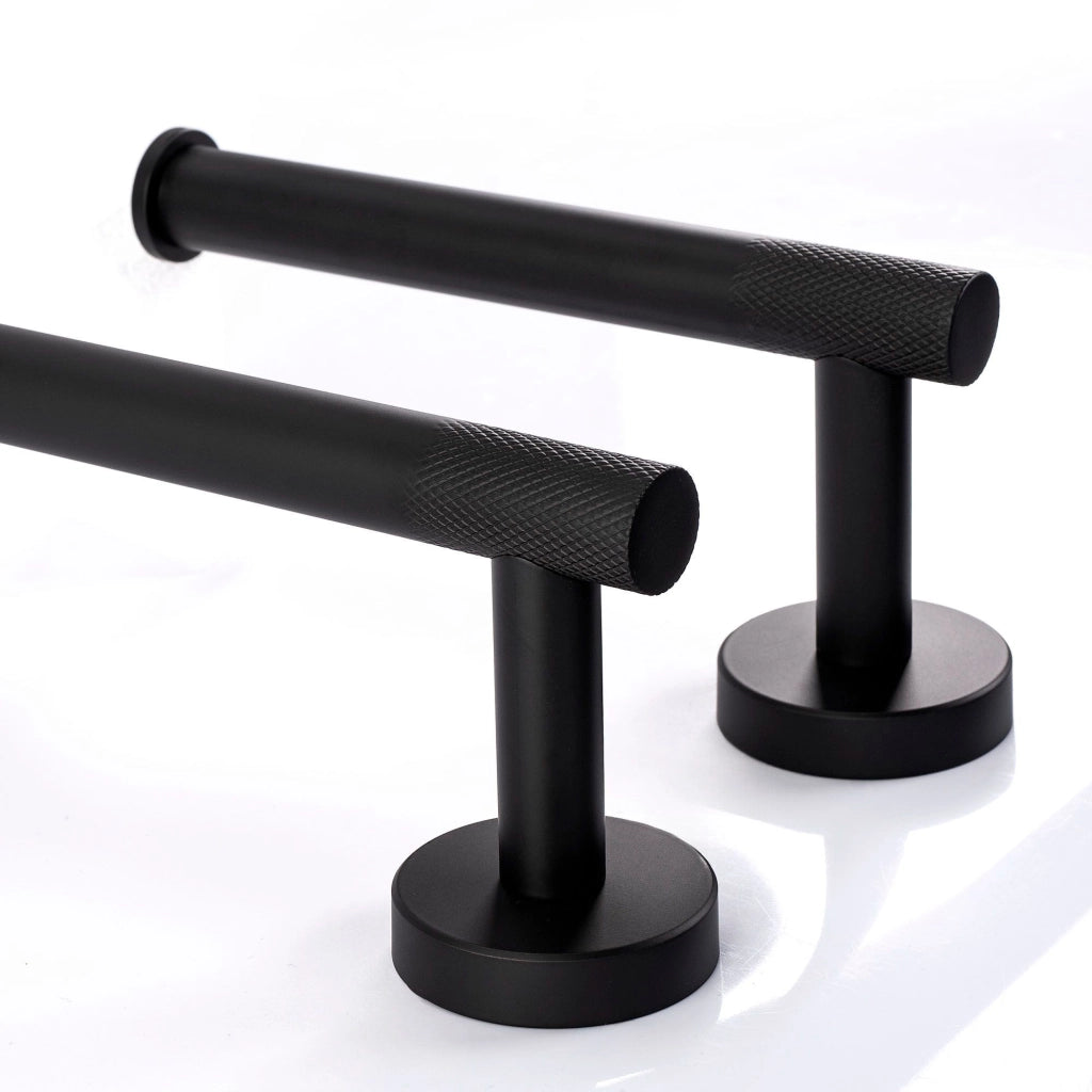 Set Accessori Da Bagno Grid Black 4 Pezzi