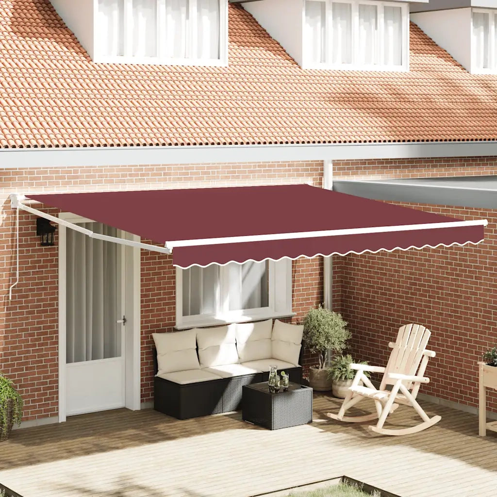 Tenda da Sole Retrattile Manuale-Tenda parasole per Patio Bord¨° 400x300 cm 776485
