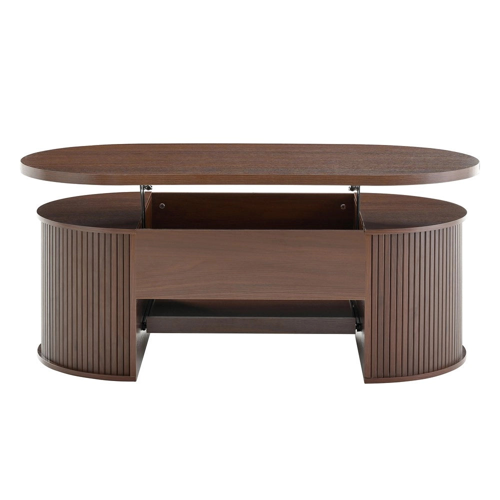 Tavolino da Caff¨¨ Alzabile con Ripiano Estraibile ¨C MINIMAL ¨C Legno, Design Moderno Soggiorno