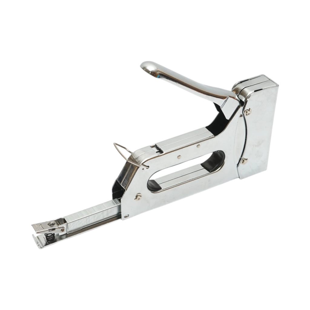 Cucitrice professionale per tappezzeria, punti metallici da 4-14 mm, set da 600 punti metallici da 1,2x10 mm inclusi, marca Crownman.