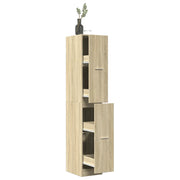 Armadietto da Farmacia Rovere Sonoma 30x41x174,5 cm Truciolato