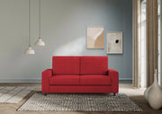 Divano sakar 2 posti medio (due sedute da 70cm) misure esterne l.168cm | rosso - Mobili 2G