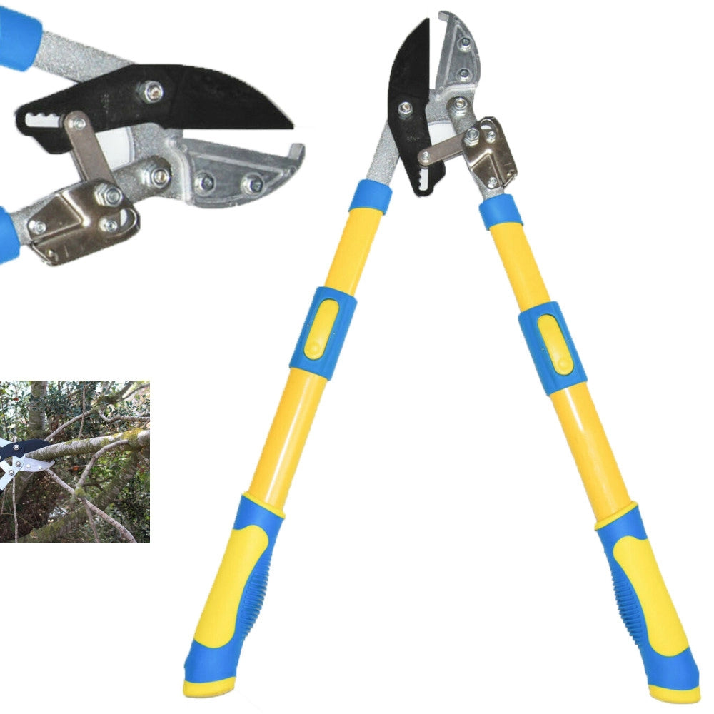 Trade Shop - Forbici Troncarami Da Giardino 98 Cm Grande Apertura Con Manici Allungabili Pota -
