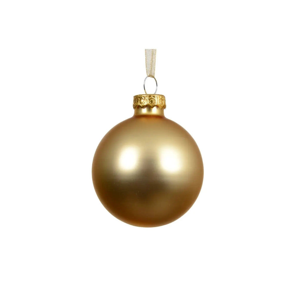 Pallina Vt opaco oro chiaro d10cm
