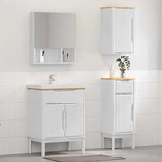 Set di mobili per il bagno con cassetto FLORO 3 pcs Bianco 3385884