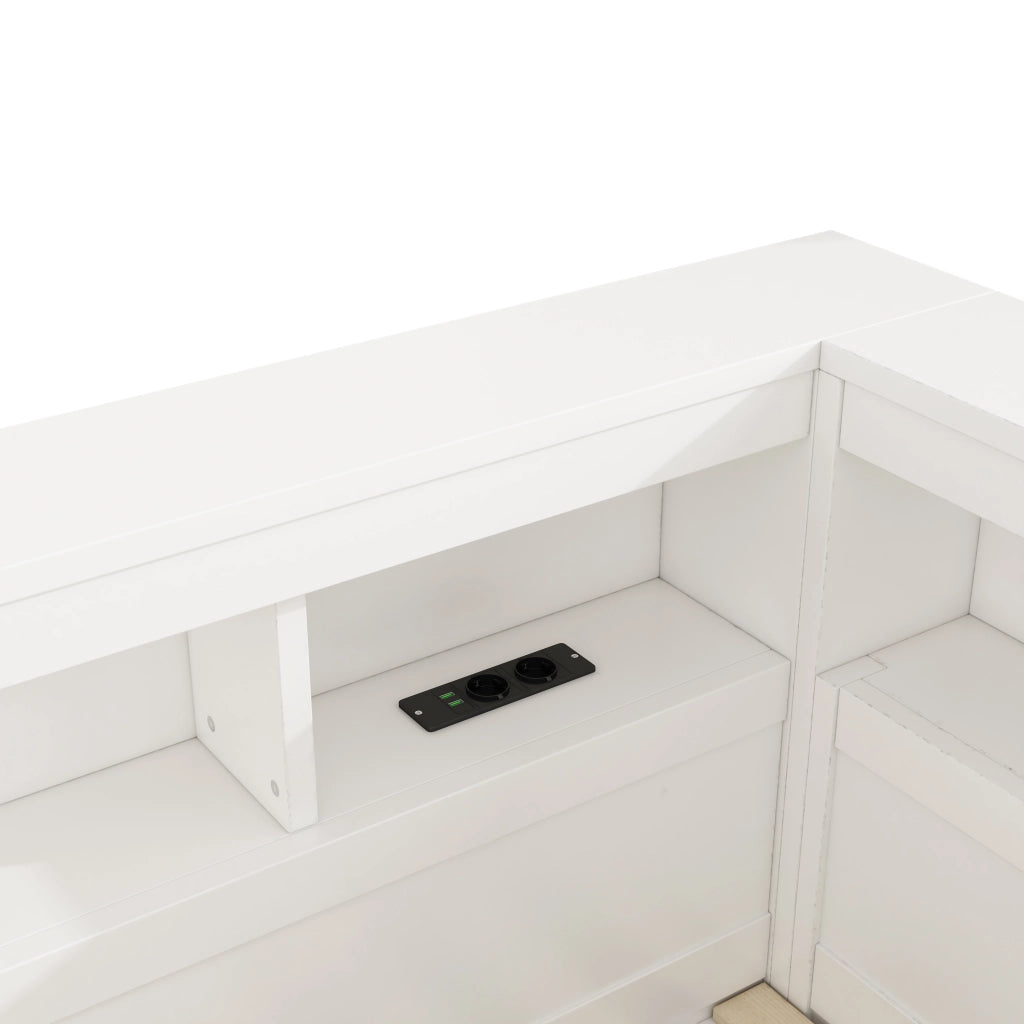 LETTO DAYBED 90x200 cm in pannello di legno bianco