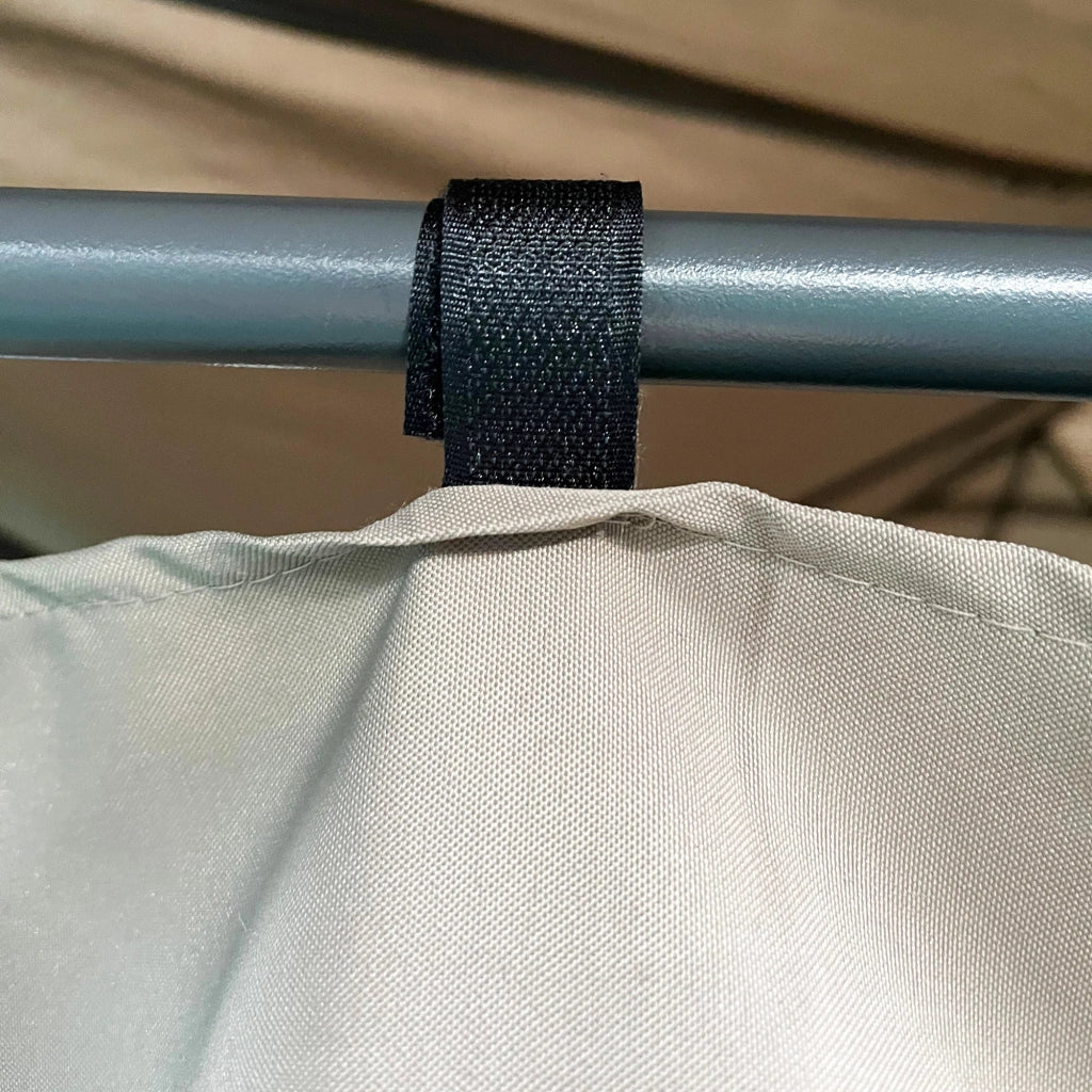 Gazebo da Giardino 4x3m in Acciaio Tende Laterali Cachi