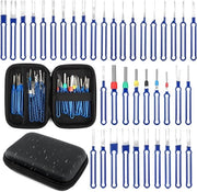 Set premium per auto per il disblocco e la rimozione di connettori cavi con copertura protettiva - strumento manuale per auto elettronica - set di strumenti professionale per manutenzione auto.
