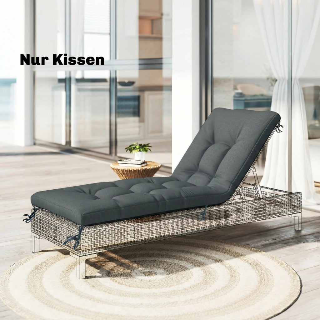 Cuscino per Pallet ¨C zephmum ¨C Grigio Scuro 198x65x13