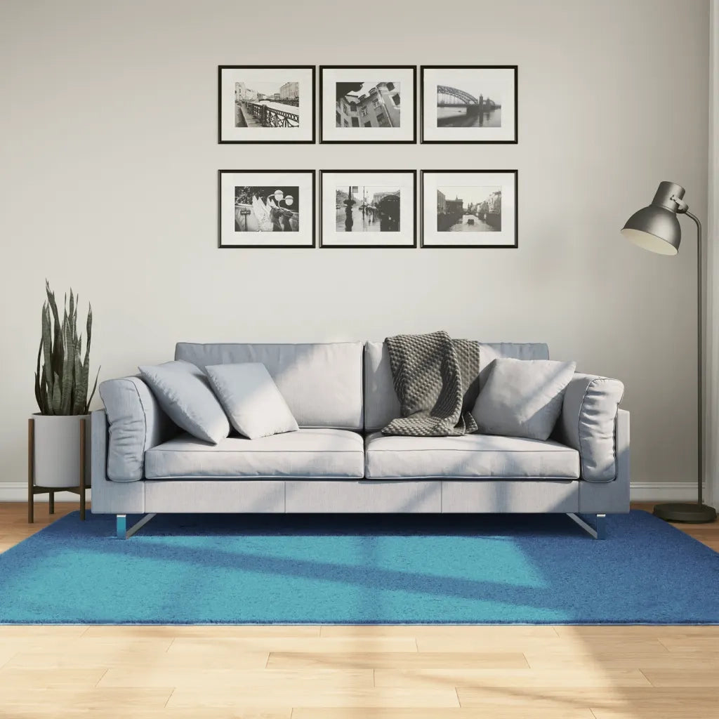 Tappeto del soggiorno | Tappeto OVIEDO a Pelo Corto Turchese 140x200 cm