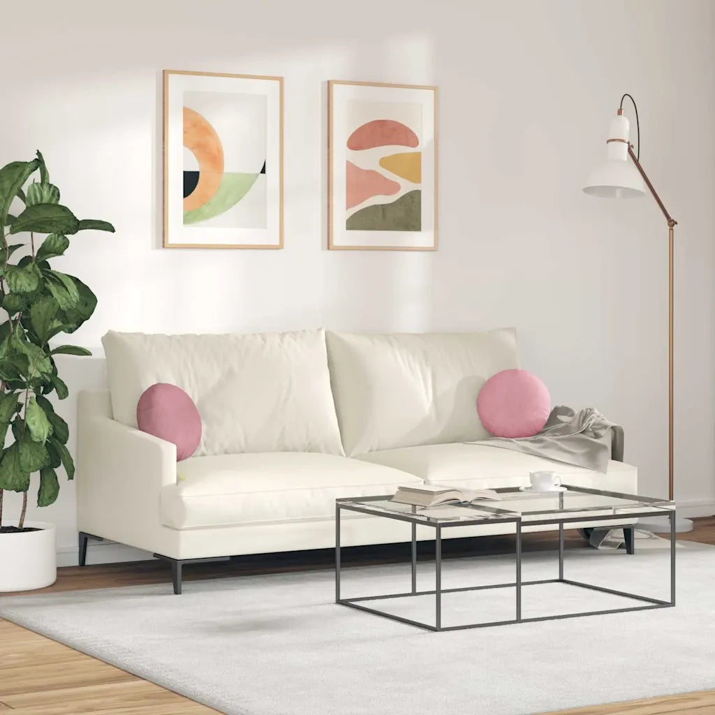 Cuscini per Seduta 2 pz | Cuscini per sedie Rosa ?30 x 13 cm Velluto