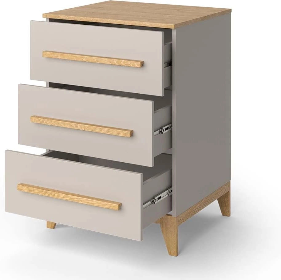 Cassettiera Malia, Cashmere/Artigianale, 60 x 88 cm, per riporre vestiti e giocattoli nella cameretta dei bambini