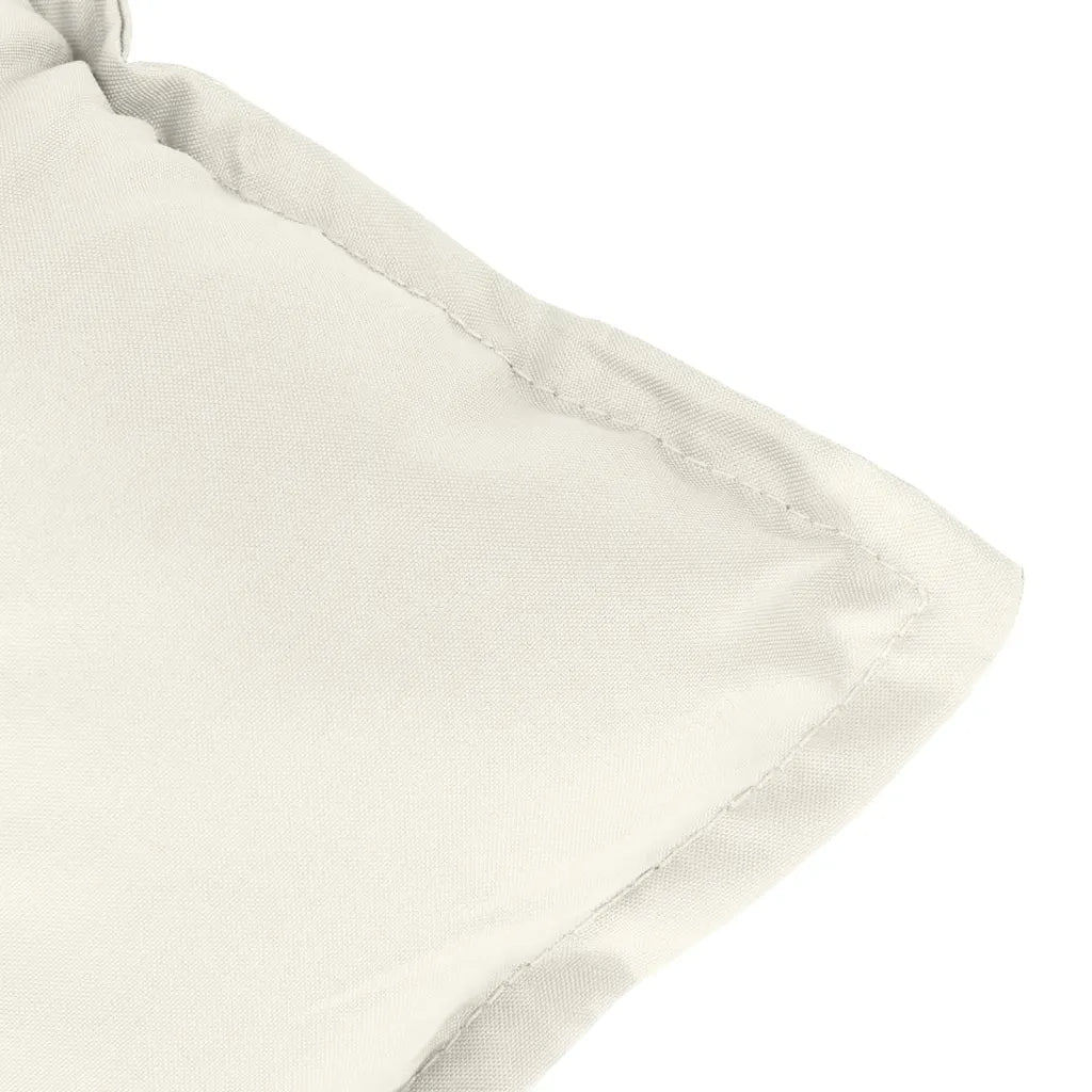 Cuscini Sedia Schiena Alta 6 Crema Mélange 120x50x7 Tessuto 4002354