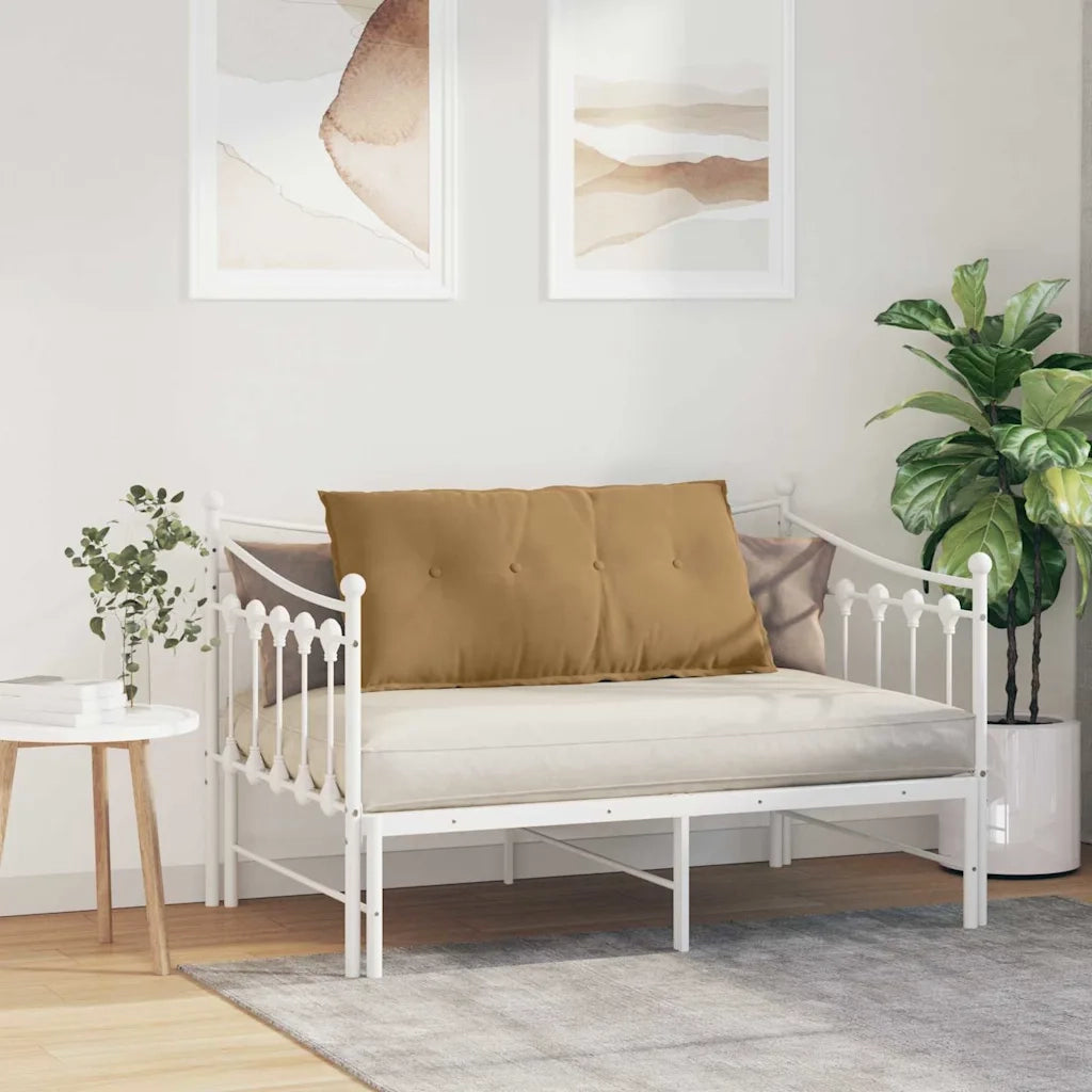 Cuscino per Schiena | Cuscino dorsale Marrone 100 x 50 cm Tessuto in Cords
