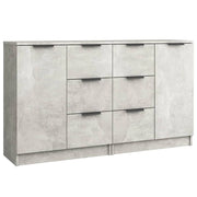 Buffet credenza cassettiera armadio mobile contenitore organizer per cucina soggiorno salotti set da 2 60 x 30 x 70 cm legno ingegnerizzato grigio 02_0036852