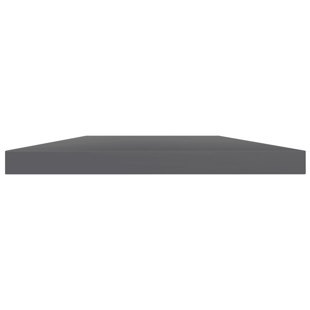 Ripiani per Libreria 4pz Grigio Lucido 60x10x1,5cm Multistrato 805216
