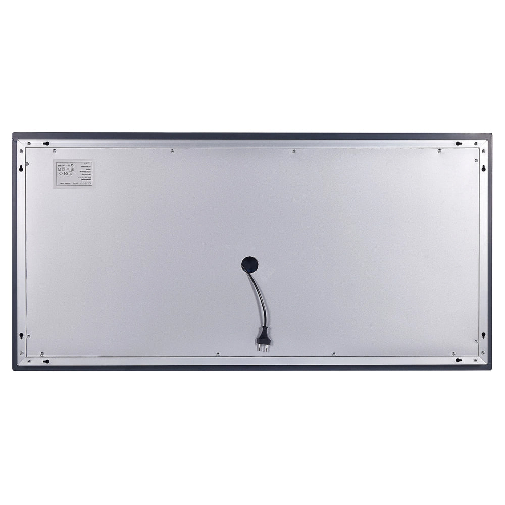 Specchio da muro rettangolare con LED 120 x 60 cm stile moderno contemporaneo bagno illuminazione