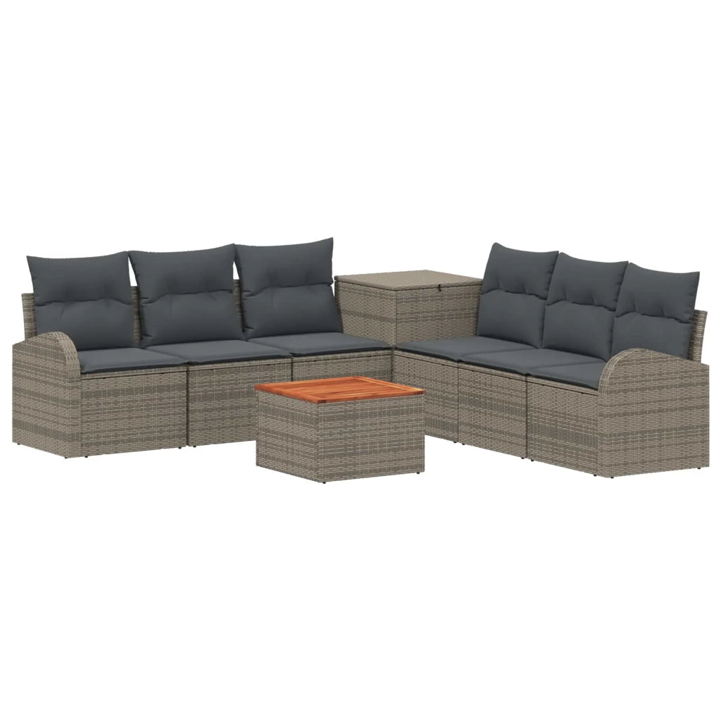 Set di divani 8 pz Grigio e Grigio Scuro 3448118