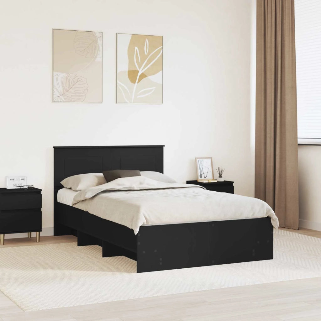 Struttura del letto Nero 137 x 203 cm Legno multistrato 3408859