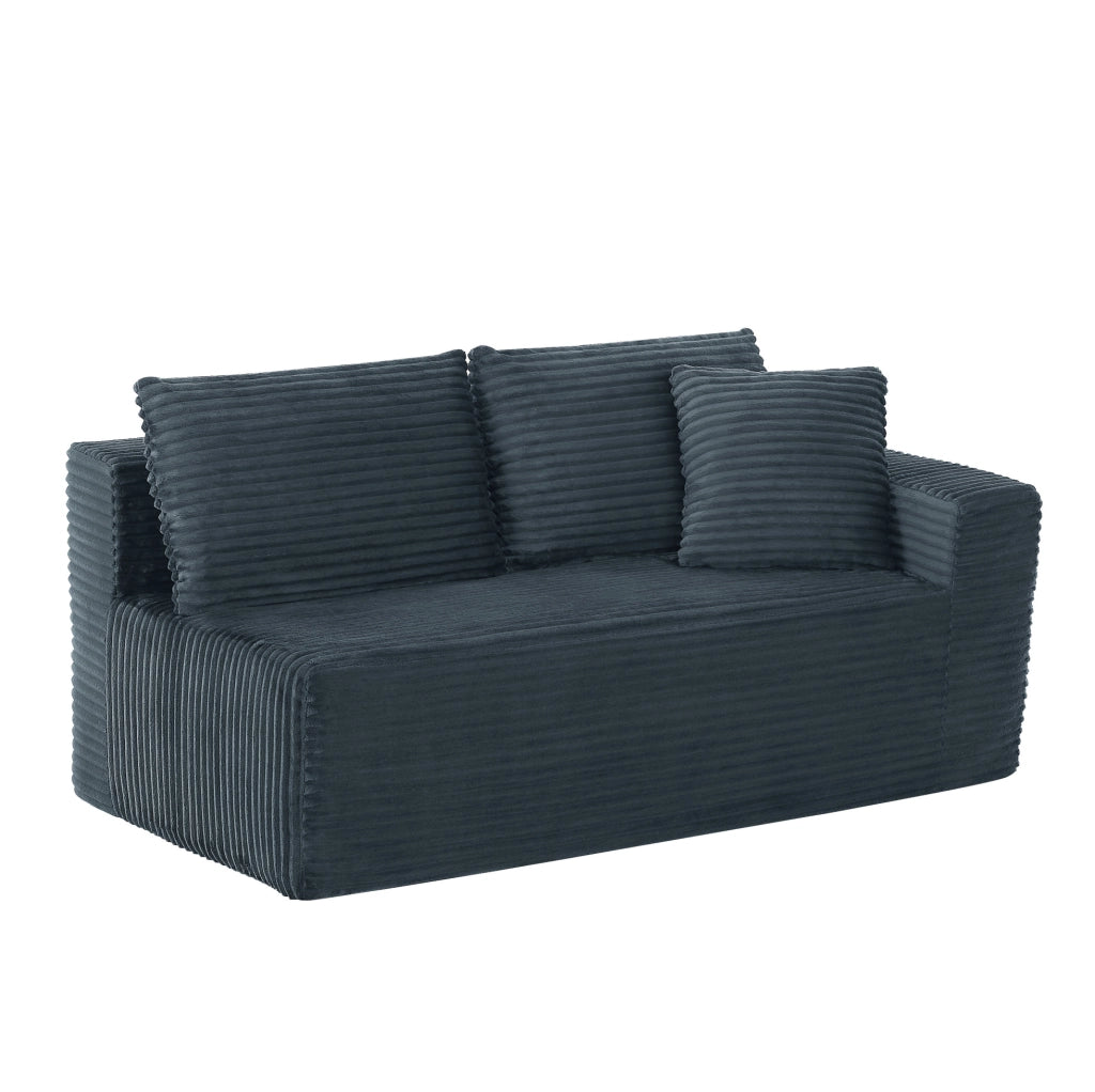 Divano modulare ad angolo a forma di L con schiuma memory e chaise longue oversize