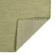 Tappeto da Esterni a Tessitura Piatta 100x200 cm Verde 340808