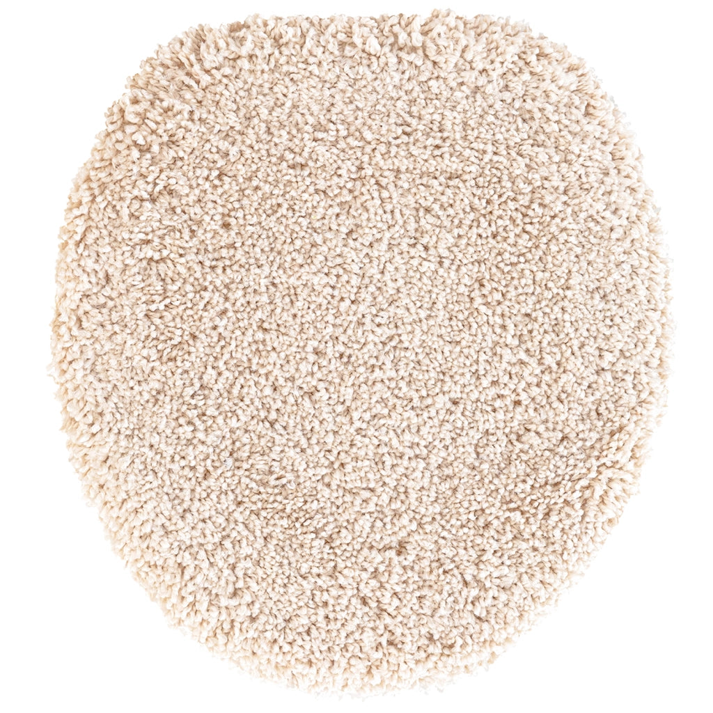 Set di tappetini da bagno in crema 3 pezzi in polipropilene antiscivolo