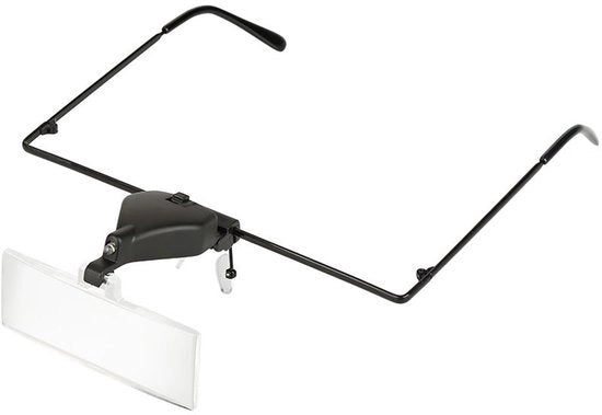 Set di riparazione orologeria - Occhiale di ingrandimento con illuminazione LED - Ideale per riparazioni orologiere - Tre livelli di ingrandimento - Perfetto per...
