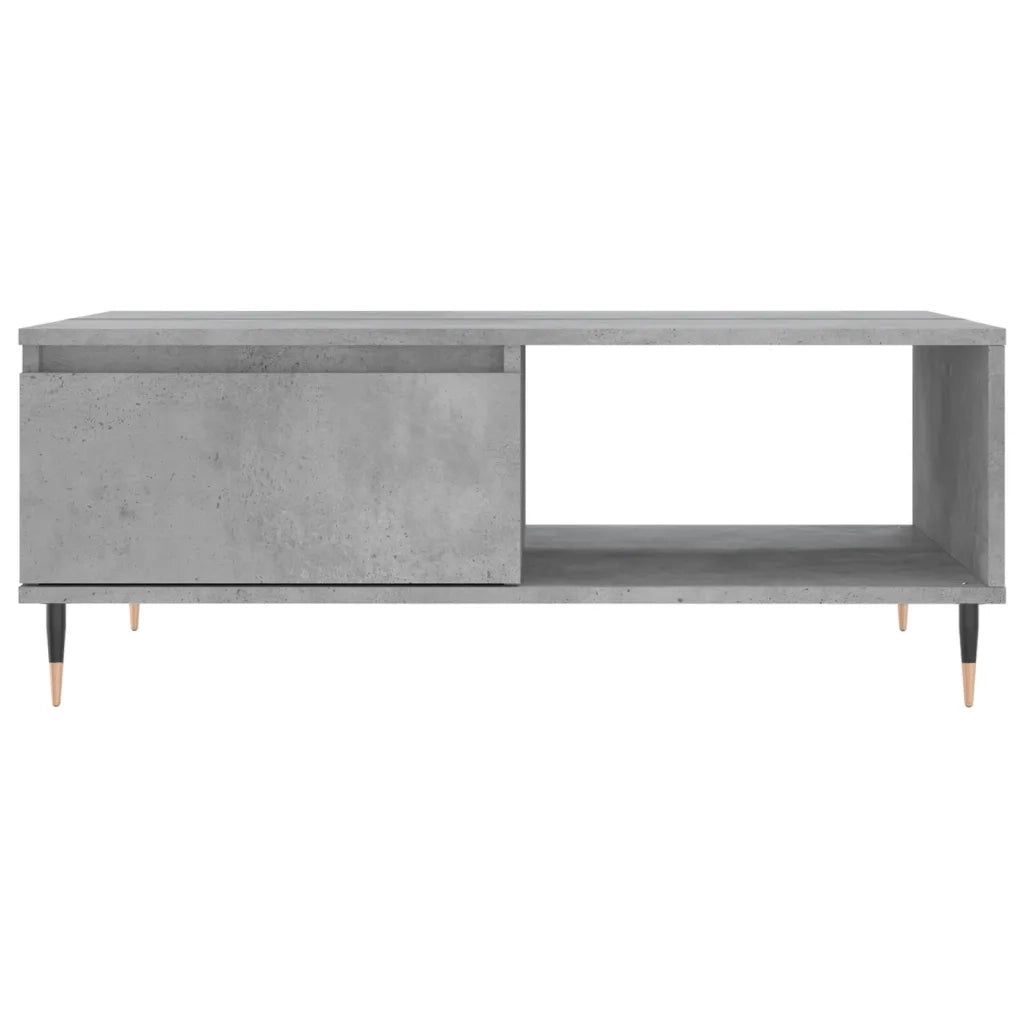 Tavolino da salotto | Tavolino da caff¨¨ | Tavolino da Soggiorno Grigio Cemento 90x60x35cm Legno Multistrato