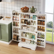 Mobile contenitore con LED sensore, 2 ante e ripiano regolabile, per cucina sala da pranzo e soggiorno, 120 × 60 × 40 cm