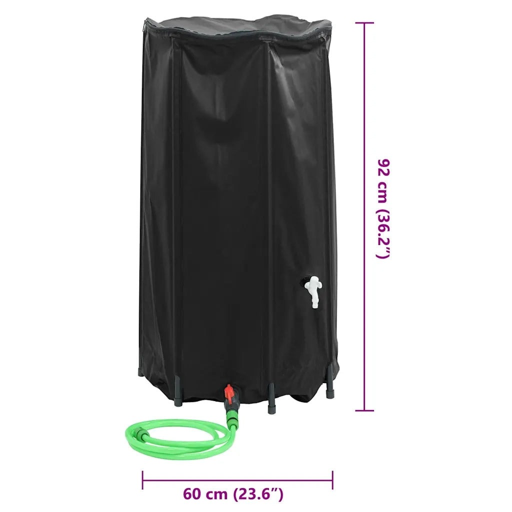 Serbatoio Acqua con Rubinetto Pieghevole 250 L in PVC CFW5468804