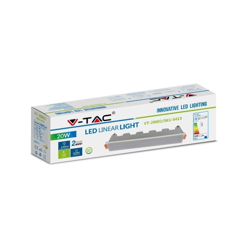Luce lineare LED da 20 W 6400K BIANCO