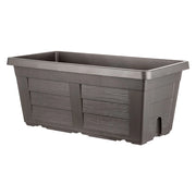 FIORIERA RETTANGOLARE cm  80 x 40 x 34 - antracite (senza sottovaso)  - BAMA