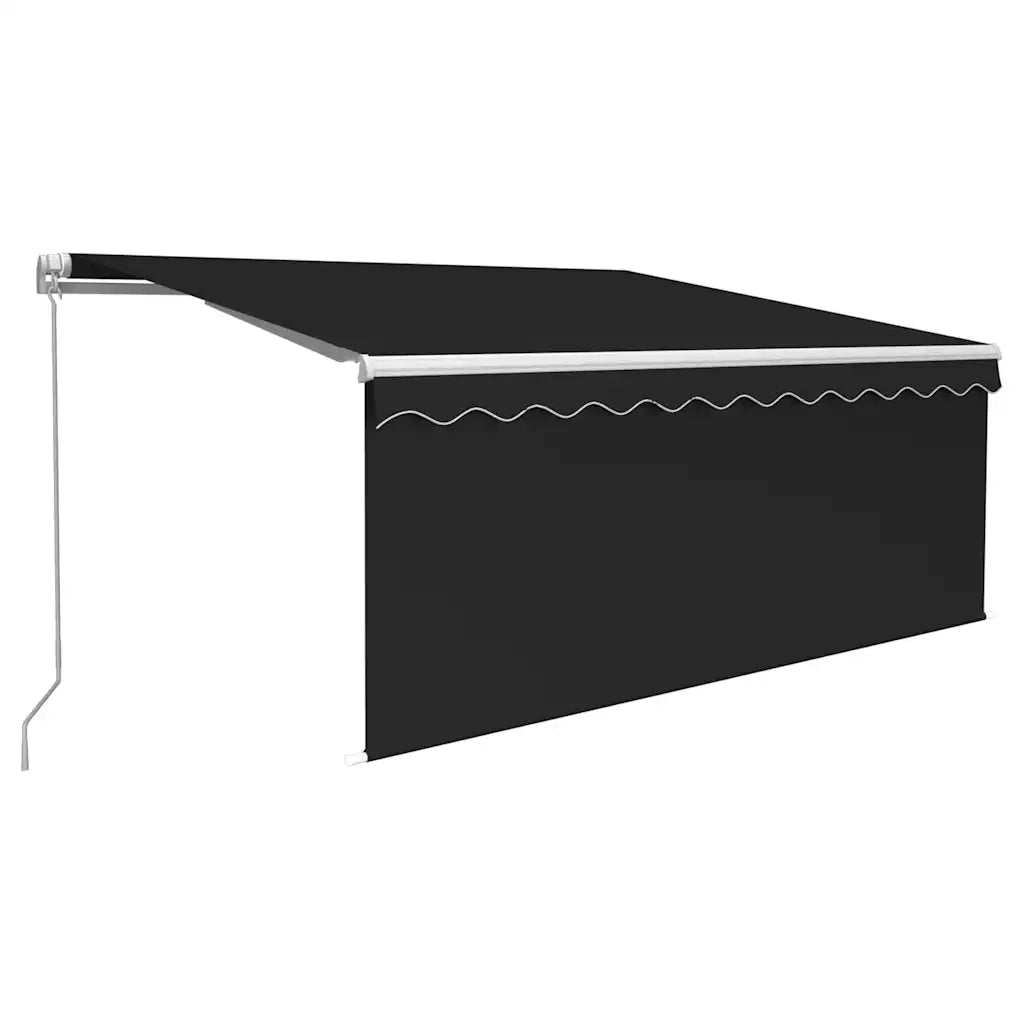 Tenda da Sole Retrattile Manuale con LED 3,5x2,5 m Antracite 3069284
