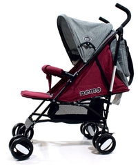 Passeggino Leggero per Bambini Pieghevole con Borsa Nemo Grigio e Rosa