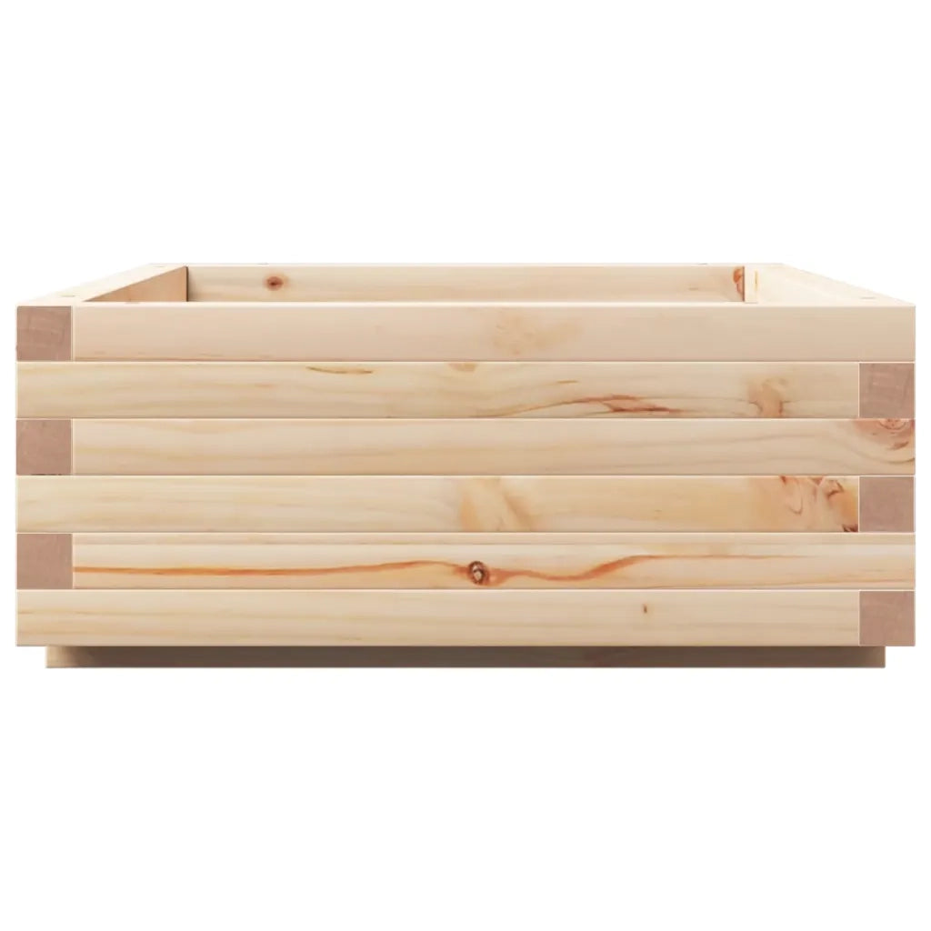 Fioriera da Giardino-Vaso da Esterno 90x60x26,5 cm in Legno Massello di Pino