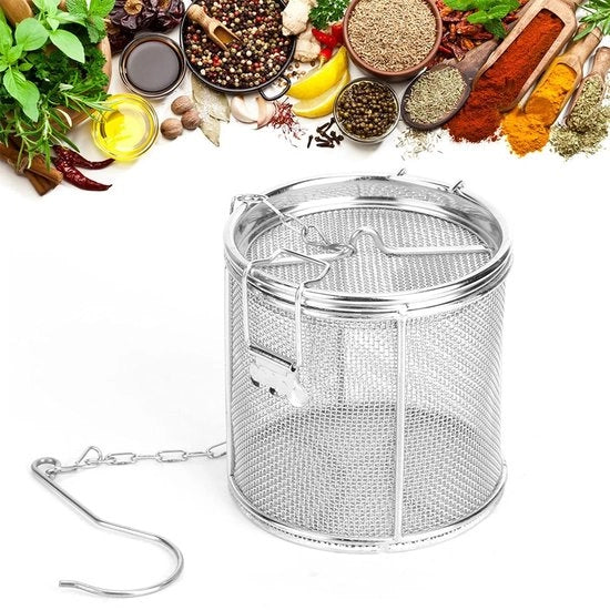 Filtro per tè in acciaio inossidabile - Filtro per tè - Strainer per erbe - Tazza per tè - Filtro per erbe fini - Accessori per cucina per la cottura
