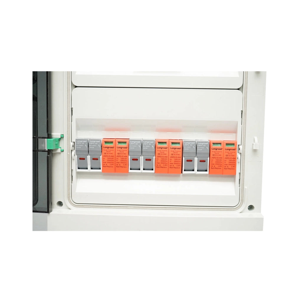 Quadro fusibili equipaggiato DC/AC per sistemi fotovoltaici 10–20 kW con inverter ON/OFF Grid prosumer