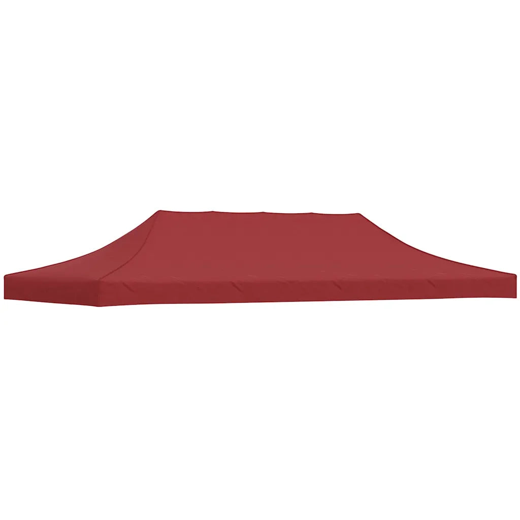 Tetto per Tendone per Feste 6x3 m Rosso Borgogna 270 g/mÂ² cod mxl 61831